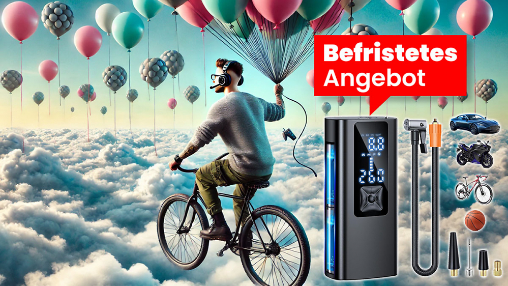 Deal: Amazons Nr. 2 Luftpumpe nach Bosch für 34 € ist auch Powerbank & Taschenlampe