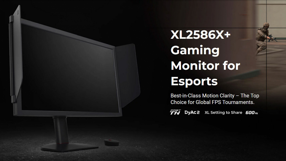 BenQ Zowie XL2586X+: eSports-Monitor mit 600 Hz für Profis