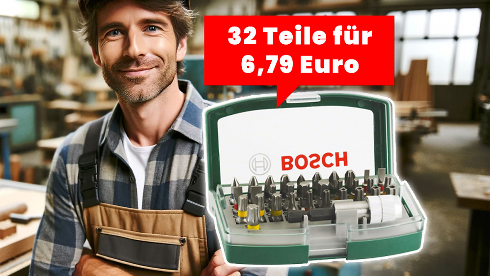 Nirgends günstiger: Amazon haut Bosch Schrauberbit-Set für unter 7 Euro raus
