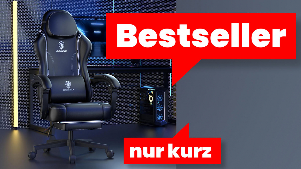 51% Rabatt: Meistverkaufter Gaming-Stuhl rutscht bei Amazon unter 75€ - Fußstütze bereits integriert