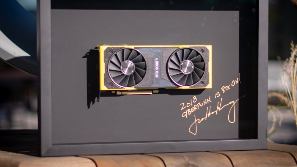 Geforce RTX 2080 Ti: Nvidia verlost signierte GPU-Legende in der Cyberpunk 2077 Edition