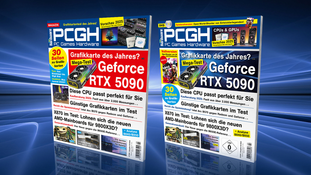 GPU des Jahres + CPU-Kaufberatung 2025: Jetzt in der PCGH 03/2025