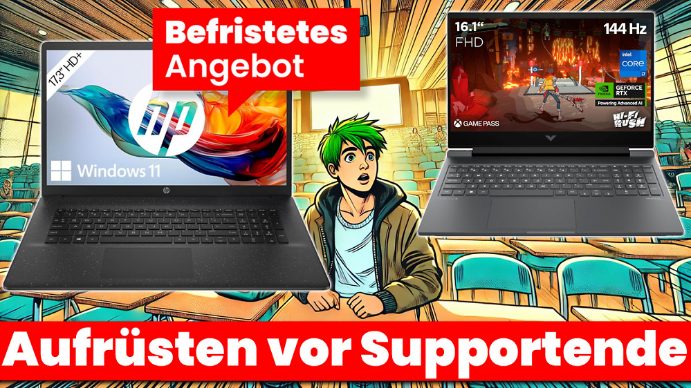Deal vor Windows-10-Aus: Amazons Platz-1-Laptop kostet befristet 349 Euro