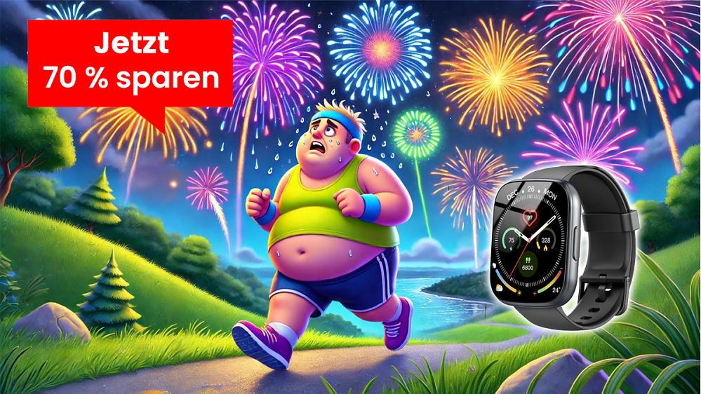Fit ins neue Jahr: Smartwatch mit Telefonfunktion dank 70 Prozent Rabatt jetzt für keine 30 Euro mitnehmen