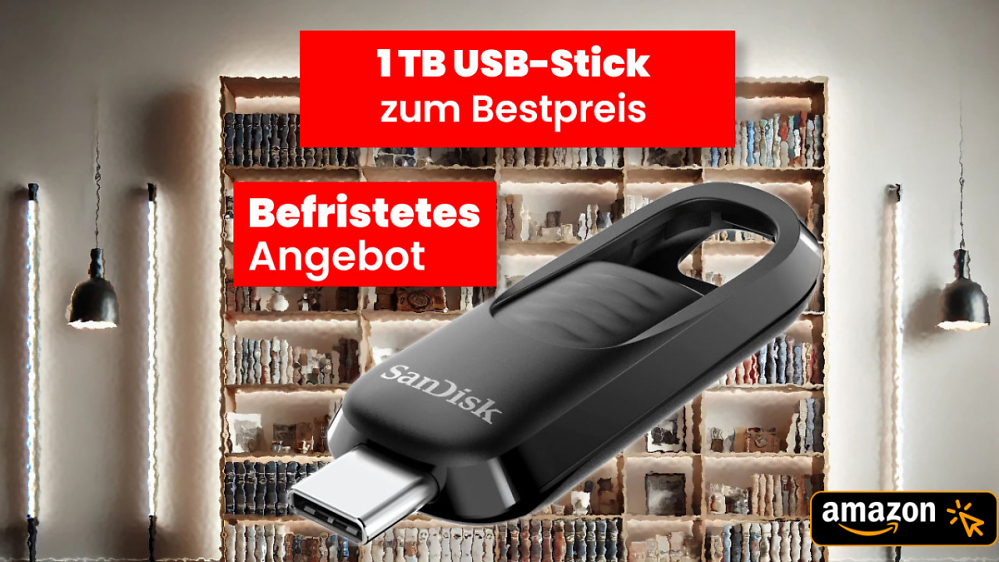 Riesiger 1-TB-USB-Stick von Sandisk zum kleinen Sparpreis 