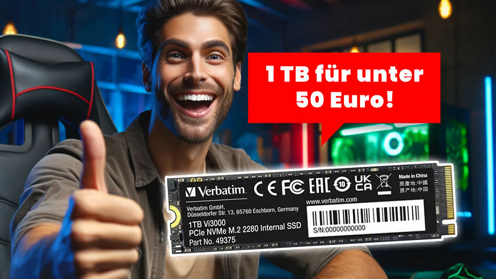 Die einzige unter 50 Euro - NVME-SSD mit 1 TB bald teurer?