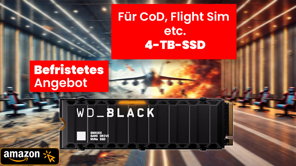 Keine Angst mehr, vor zu wenig Speicher: PS5-SSD mit 4 TB in diesem Jahr noch nie günstiger 