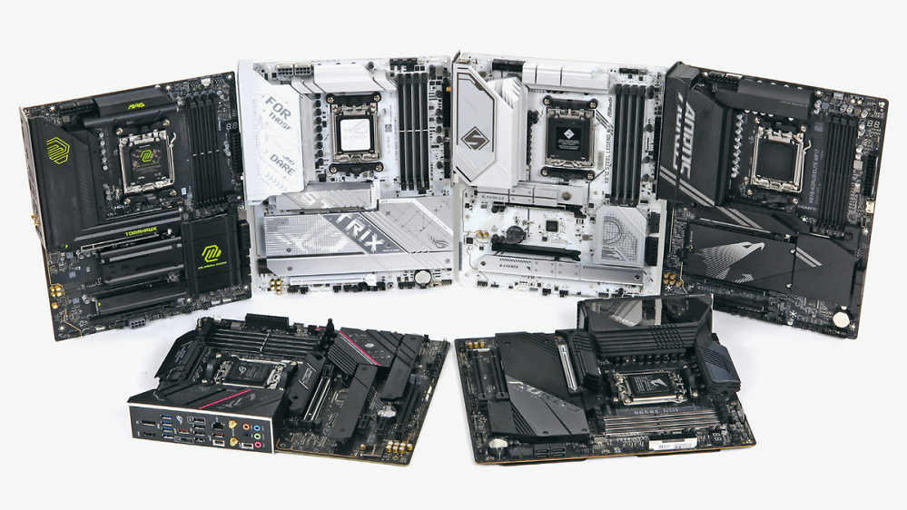  Mainboards für Ryzen 9800X3D & Co.: Viermal X870 gegen zweimal B650E