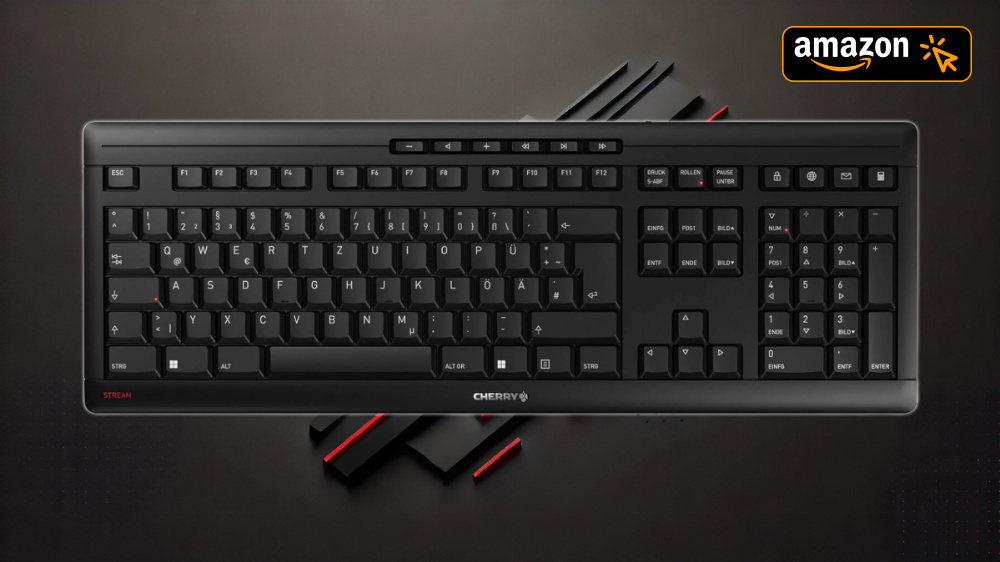 Keine Gaming-Tastatur, aber trotzdem Platz 1: Cherry Stream Keyboard für 24,99 Euro im Angebot