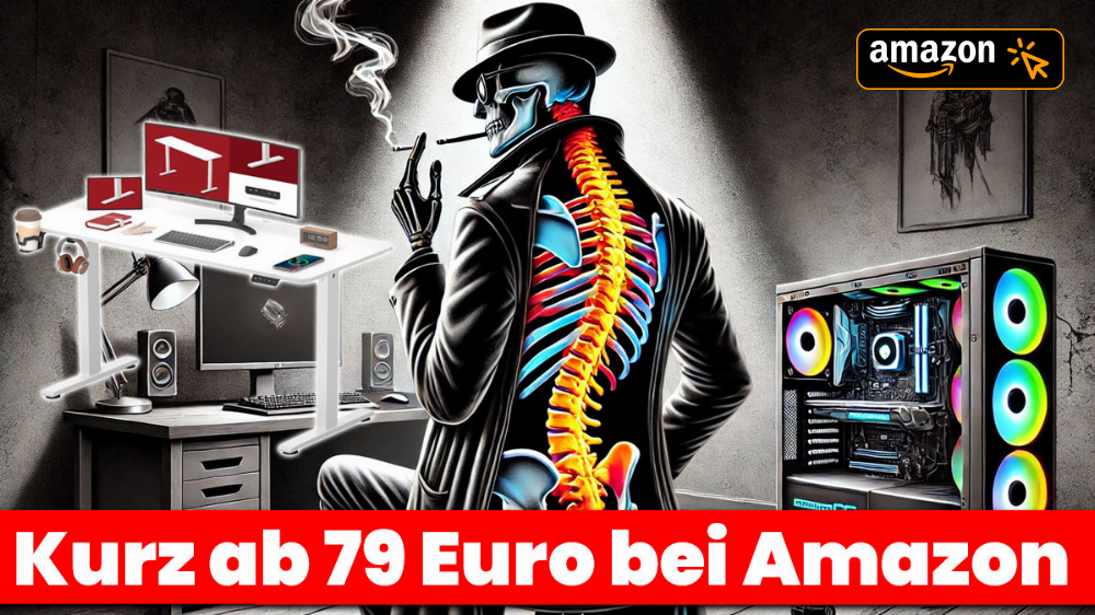 "Bandscheiben-Deal" bei Amazon? Höhenverstellbare Schreibtische kurz ab 79 € im Sale 