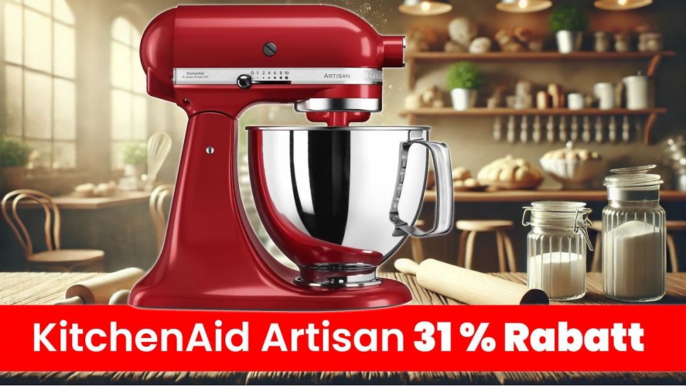 Jetzt aber schnell: KitchenAid Artisan fast 200 € günstiger - Küchenmaschine mit 31 % Rabatt