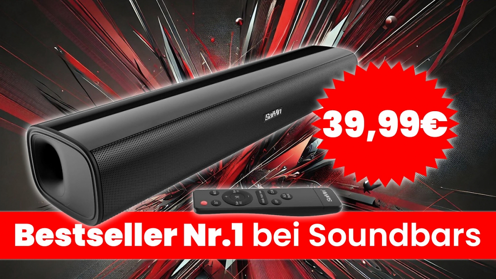 Deal: Kostet so viel wie ein Kinoticket: Diese Soundbar für 39,99 € macht dein Wohnzimmer zum Heimkino