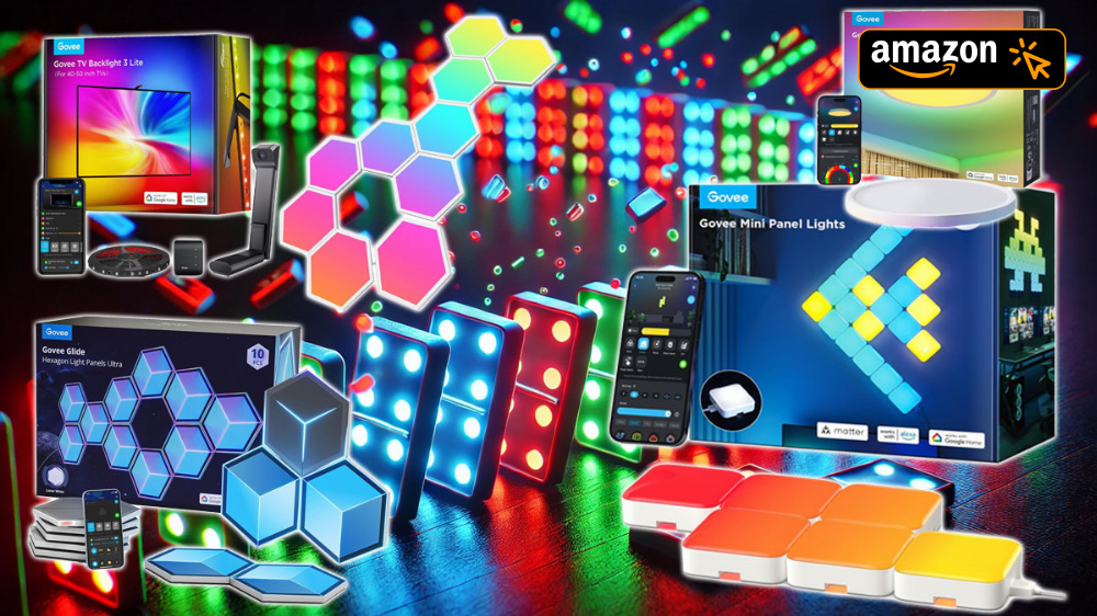 Gilt nicht lange: Amazon verpulvert Govee Hexagon, Mini Panels für "Pixelbilder", (TV) Strips ... und Philips Hue (Deal)