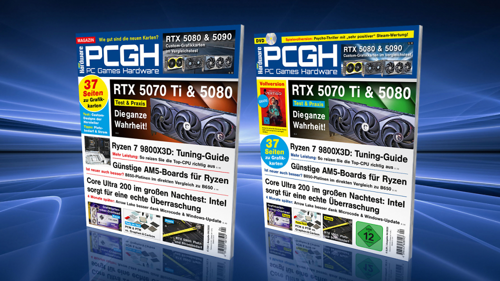 Die ganze Wahrheit zu RTX 5070 Ti & 5080: Jetzt in PCGH 04/2025