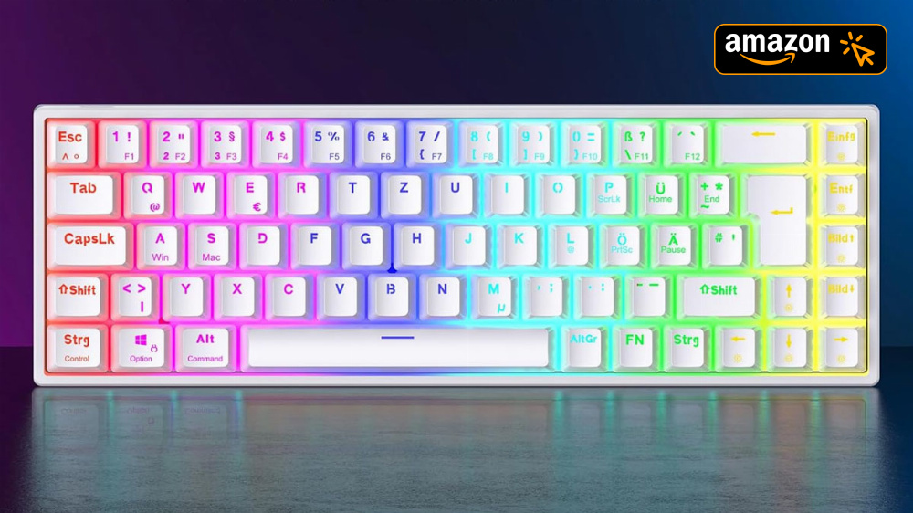 Kein Witz! Mechanische Gaming-Tastatur kostet mit Amazon-Coupon nur ca. 26 Euro
