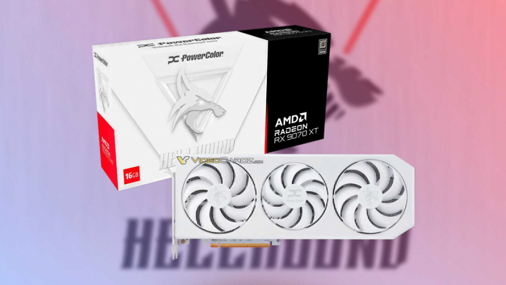 Radeon RX 9070 XT: Weißer Höllenhund von Powercolor gesichtet