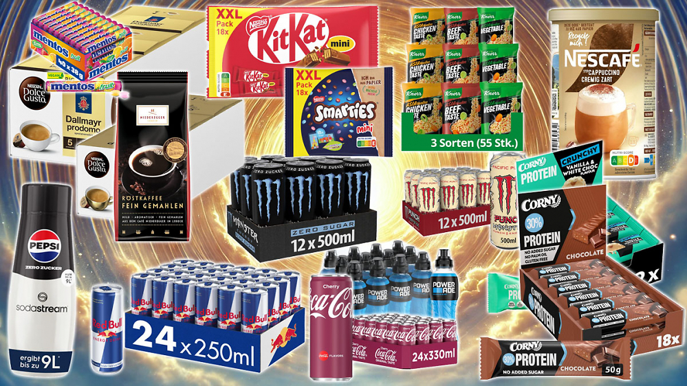 Zocken ohne Unterlass: Amazon verhaut KitKat, Proteinriegel, Süßes, Energy, Kaffee und anderes Gebräu (Deal)