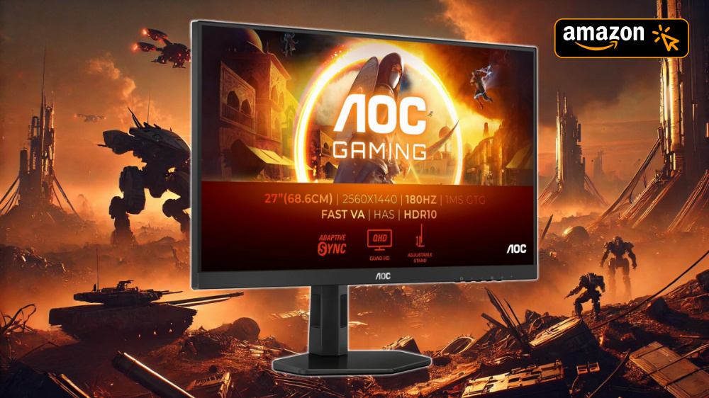 Deal: 27-Zoll-Gaming-Monitor mit 1440p-Auflösung und 180 Hz jetzt für 159,90 € im Angebot
