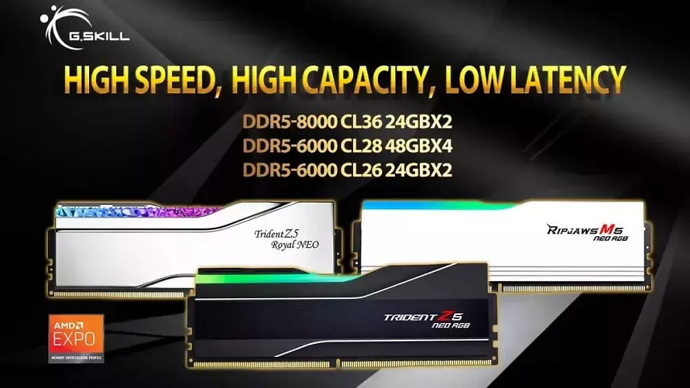 192 GiByte DDR5-6000 CL28: Schnelle Speicher für Ryzen 9000