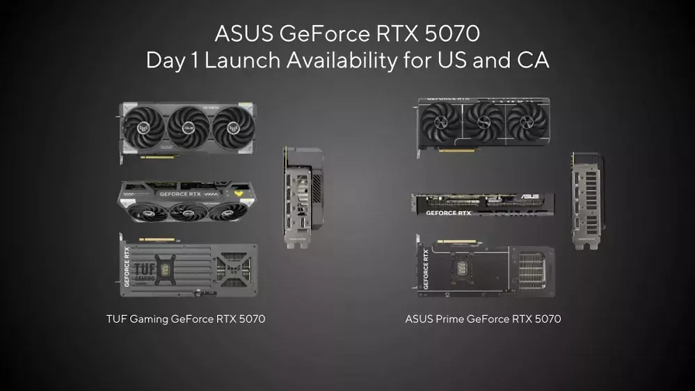 Geforce RTX 5070: Asus verrät Preise der Custom-Designs - teils auf Ti-Niveau