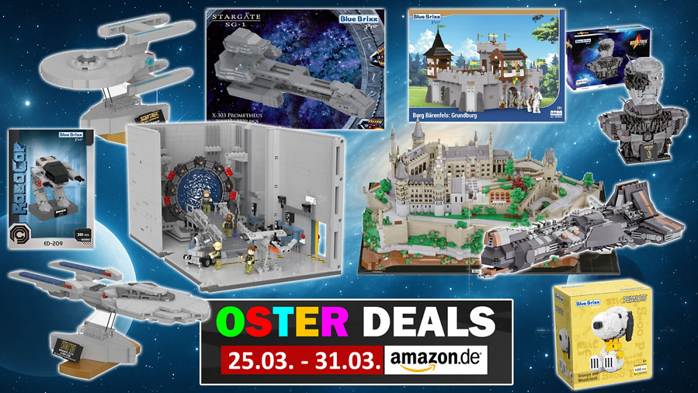Deal | Mit der Enterprise durchs Stargate nach Burg Hohenzollern: Preisfall bei Lego-Rivale Bluebrixx