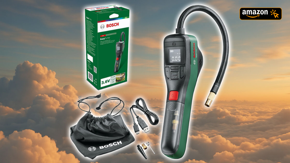 Endlich: Amazon pustet beliebte Luftpumpe Bosch EasyPump wieder für keine 50 Euro raus