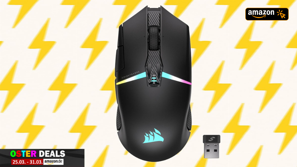 Prime Day Frühlingsangebot | Corsair Gaming-Maus mit 15-Minuten-Schnellladung gab's nie günstiger 