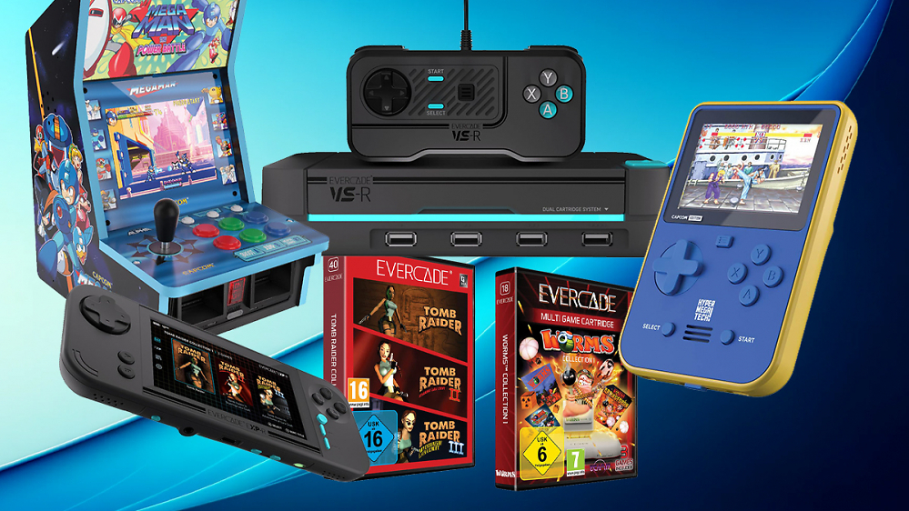Deal: Ab 13 Euro: Evercade-Konsolen, Tomb Raider, Worms & C64-Klassiker im Angebot!