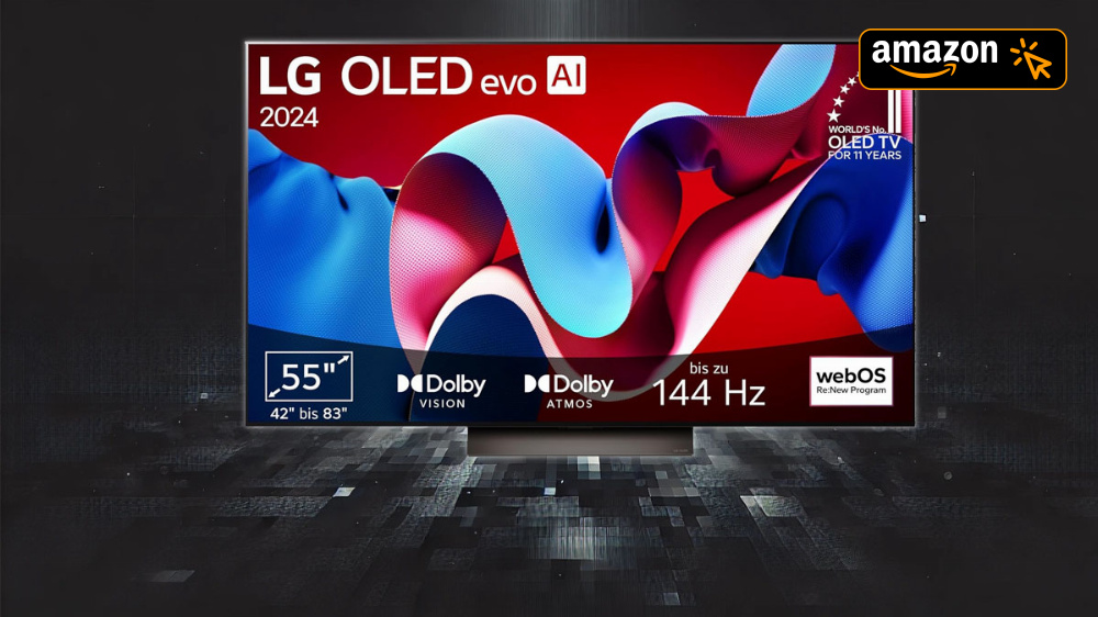 Jetzt noch schnell für die Hälfte kaufen: Bestpreis bei ausgezeichnetem LG OLED C4-TV (Deal)