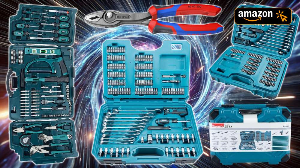 Lange vergriffen, nun Preisfall: 221-teil. Makita Werkzeugkoffer & Knipex Frontgreifzange zum besten Vergleichspreis (Deal)