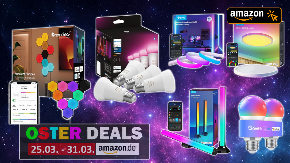 Deal | Nanu: Philips Hue und Nanoleaf rufen Spring Sale aus, Govee trotzdem billiger