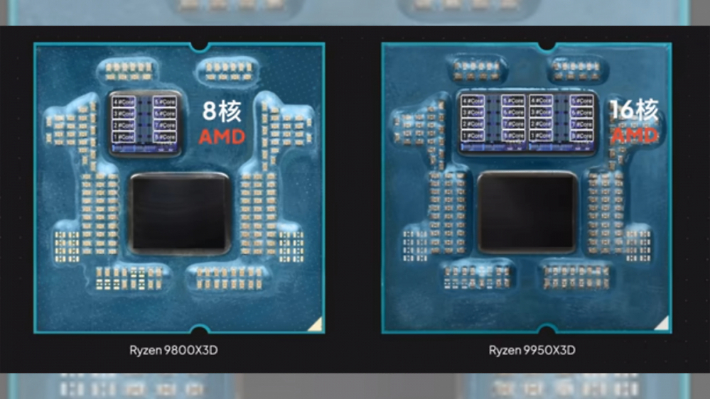 Ryzen 9 9950X3D: Die-Bilder zeigen leicht angepasste CCD-Positionierung