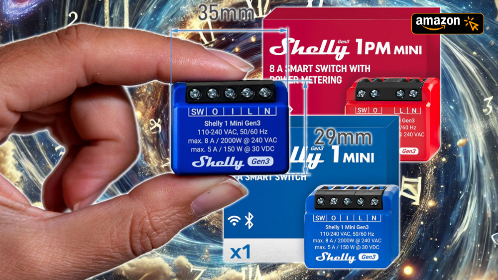 Zuschlagen, solange Gen 3 klar billiger ist als Gen 4: Smartes Relais Shelly 1 Mini zum verstecken Einbau bei Amazon