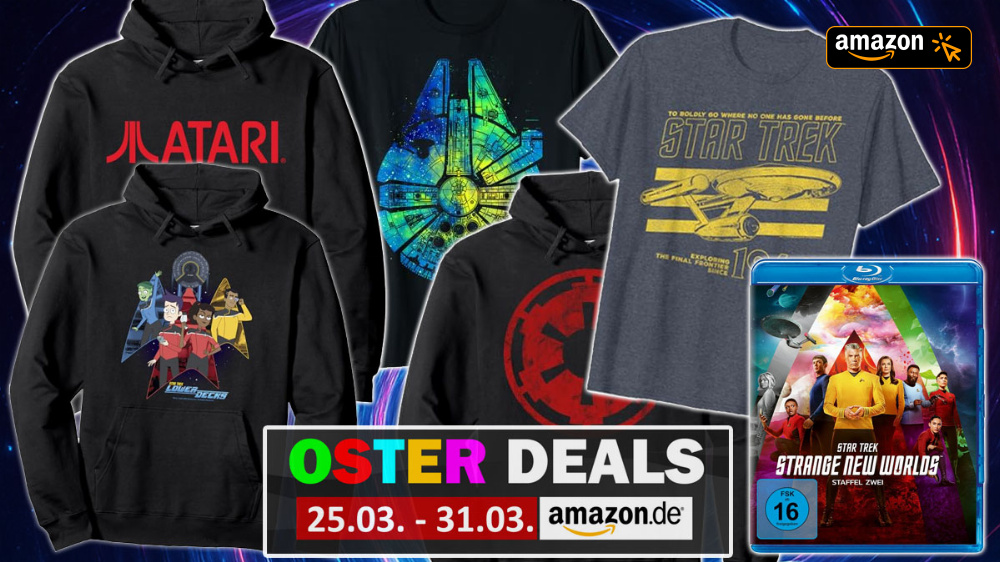 Nerdiger Deal: Nur kurz verheizt Amazon Shirts und Hoodies - Star Trek, Star Wars, Gaming
