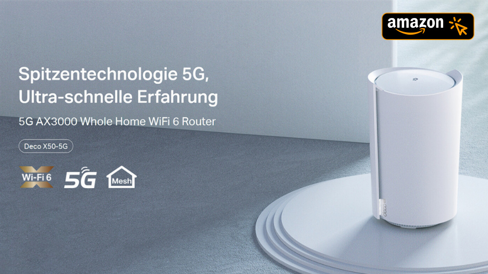 Amazon setzt Fritzbox unter Druck: TP-Link Deco X50-5G mit WLAN 6 & 5G satte 46 % günstiger