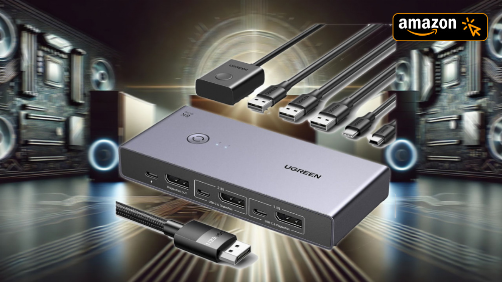 Kurzzeitiger Deal: 1x Maus, Tastatur und Co. auf 2 PCs nutzen und doppelt sparen auf KVM-Switch der "Bestseller-Marke"
