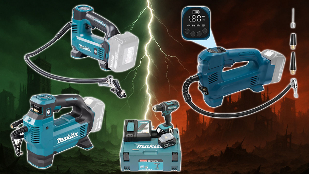 Deal? China-Kompressor für Makitas 18V-Akku kostet 38 € - wieder lieferbares Original lacht