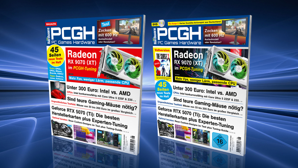 Mehr Leistung dank Tuning: RX 9070 (XT) & RTX 5070 Ti in der PCGH 06/2025