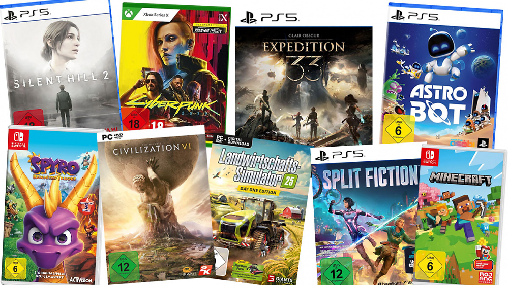 Deal I MediaMarkt fängt Amazon-Konter: Rabatte bis 70% auf Games für PS5, Switch, Xbox & PC (Update)