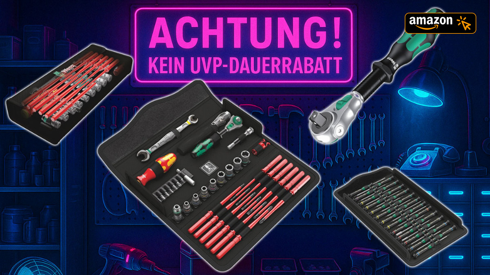 Deal: Billig wie lange nicht verheizt Amazon Wera Set mit Zyklop-Knarre, VDE-Bits, Joker uvm.