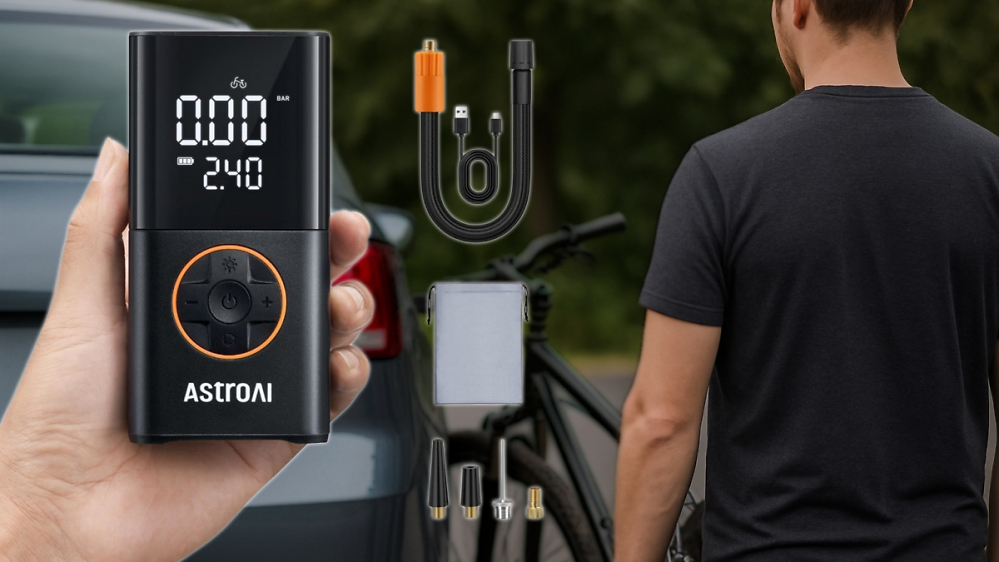 Sommer-Deal für 19,19 € | Elektrische Luftpumpe mit LED & USB schon 3.000x Mal bestellt!