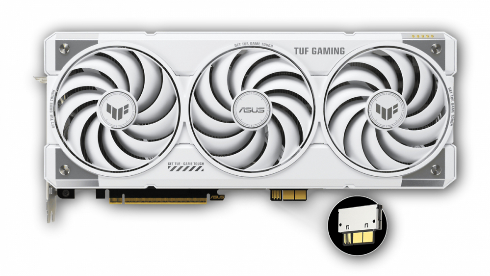 RTX 5070 Ti: Asus kündigte weiße GPU mit verstecktem Anschluss an - und einem Clou