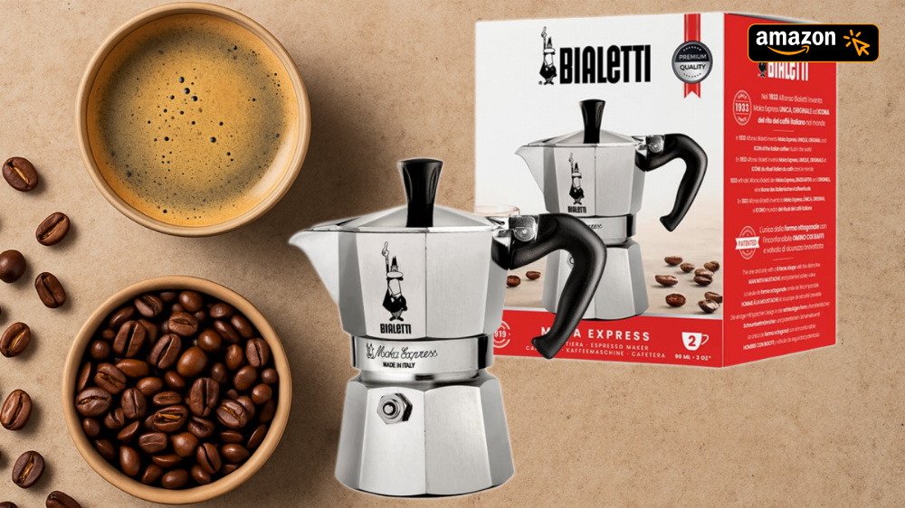 Bialetti Moka Express Espressokocher im Angebot: 40 % Rabatt auf italienischen Klassiker