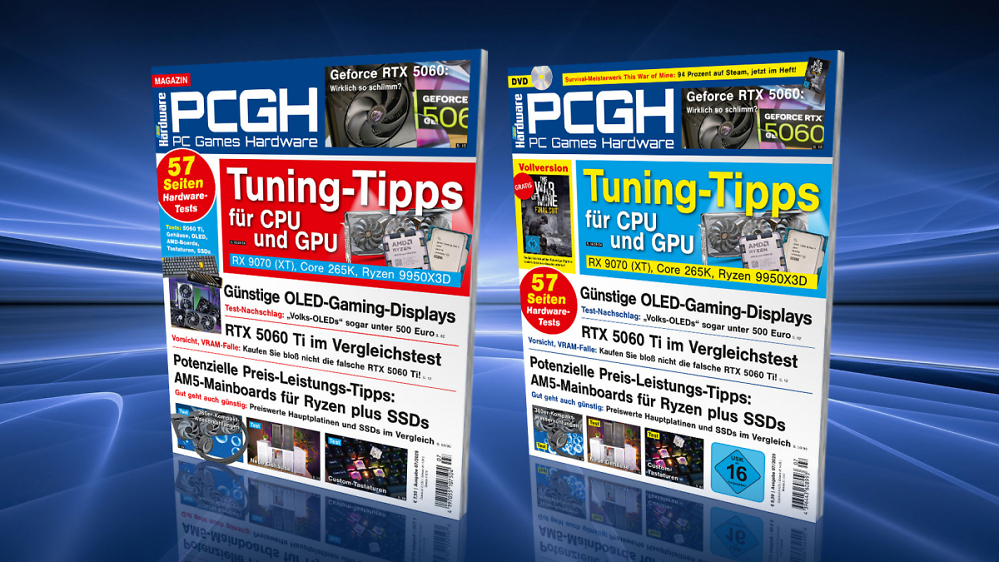 Endlich günstig aufrüsten: SSDs, OLEDs, AM5-Boards und mehr in der PCGH 07/2025