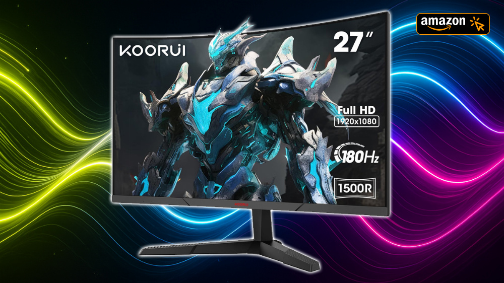 Starker Deal: Gebogener Gaming-Monitor mit 180 Hz und 1 ms zum Schnäppchenpreis