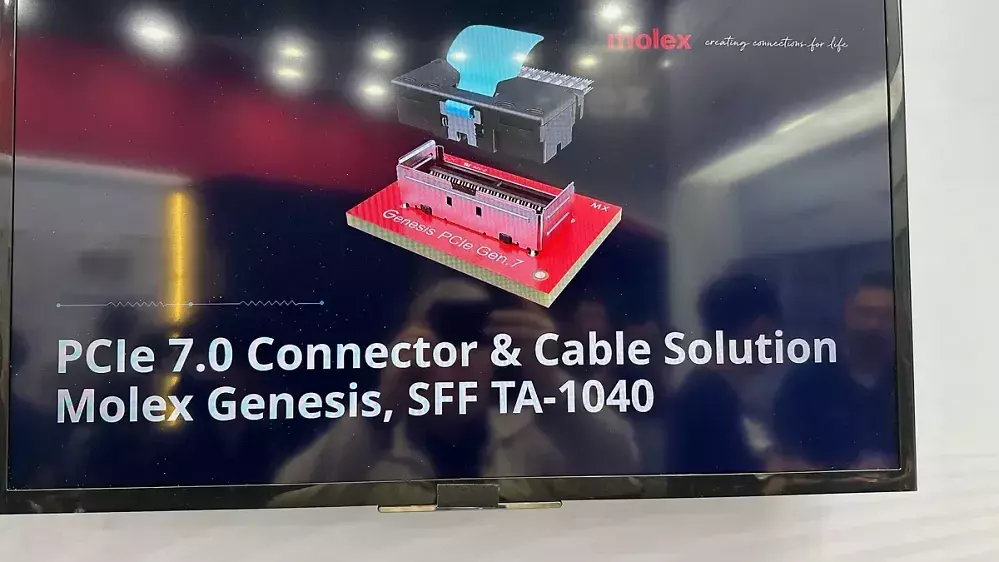 Für PCI-Express 7.0: Molex zeigt neue Anschlüsse - bis zu 20 Lanes in Planung