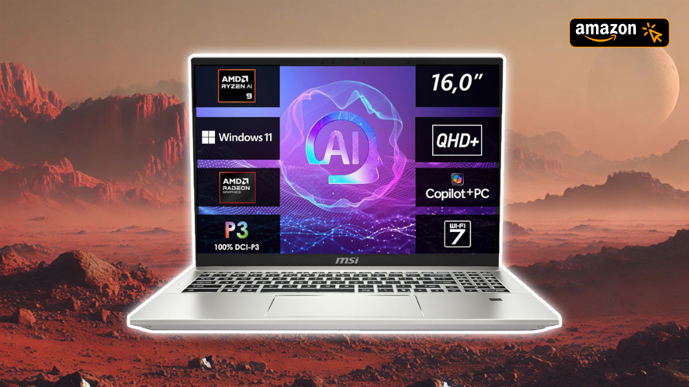 Deal: 500 Euro unter Konkurrenz - Amazon mit Top-Deal für MSI-Laptop mit Ryzen AI 9 365