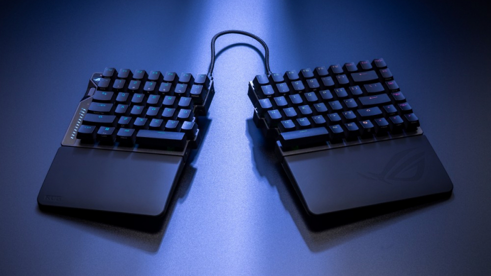 ROG Falcata: Split-Tastatur von Asus für 400 Euro im Handel
