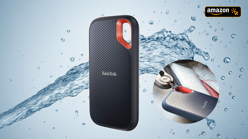 Keine Wasserscheu | Jetzt gibt's die portable 8-TB-SSD von Sandisk zum Tiefstpreis 