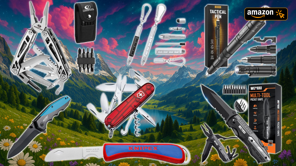 Ab 6 € einpacken: Vor Vatertag singt Amazon ein Lied von Taschenmessern, Multitools & Stiften
